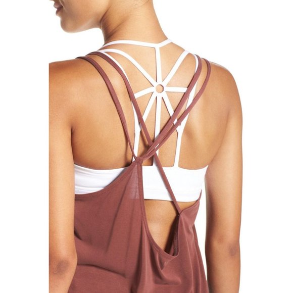 Free People Tops - Free People Plum Shakti Strappy Back Tank Sz L